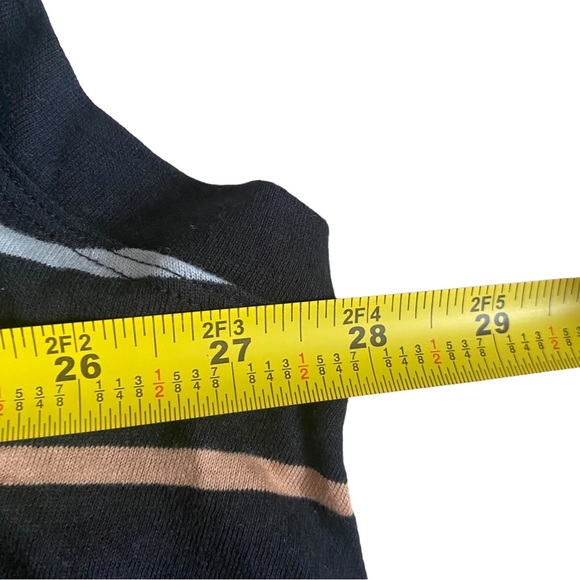 NWOT Free People Movement Rising Tide Printed Tee Black Striped Combo Size M - Picture 7 of 10